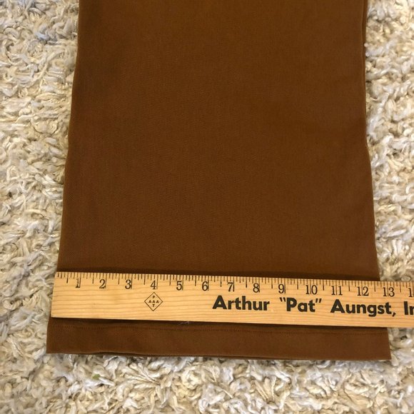 Kensie Pants 14/32 Brown High Waist Wide Leg Pockets Boho Jeans Crop/Ankle - Picture 11 of 14